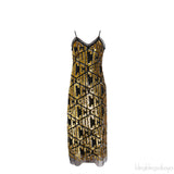 GG Black Sequin Lingerie Dress