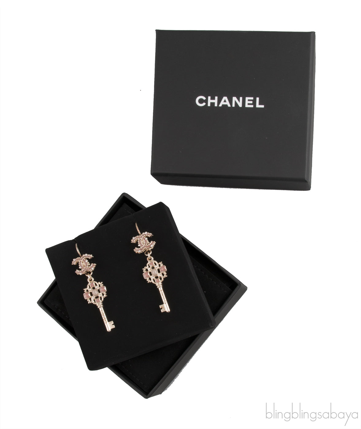 CC Key Piercing Earrings
