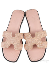 Embroidered Fabric Oran Sandals