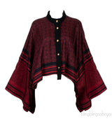Red Anagram Silk Crop Top