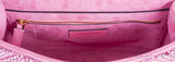 Fuchsia Pink Roman Stud Crystal-embellished Shoulder Bag