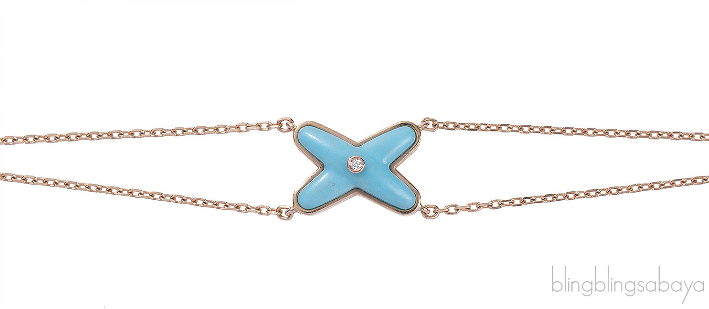 Jeux De Liens Turquoise Bracelet