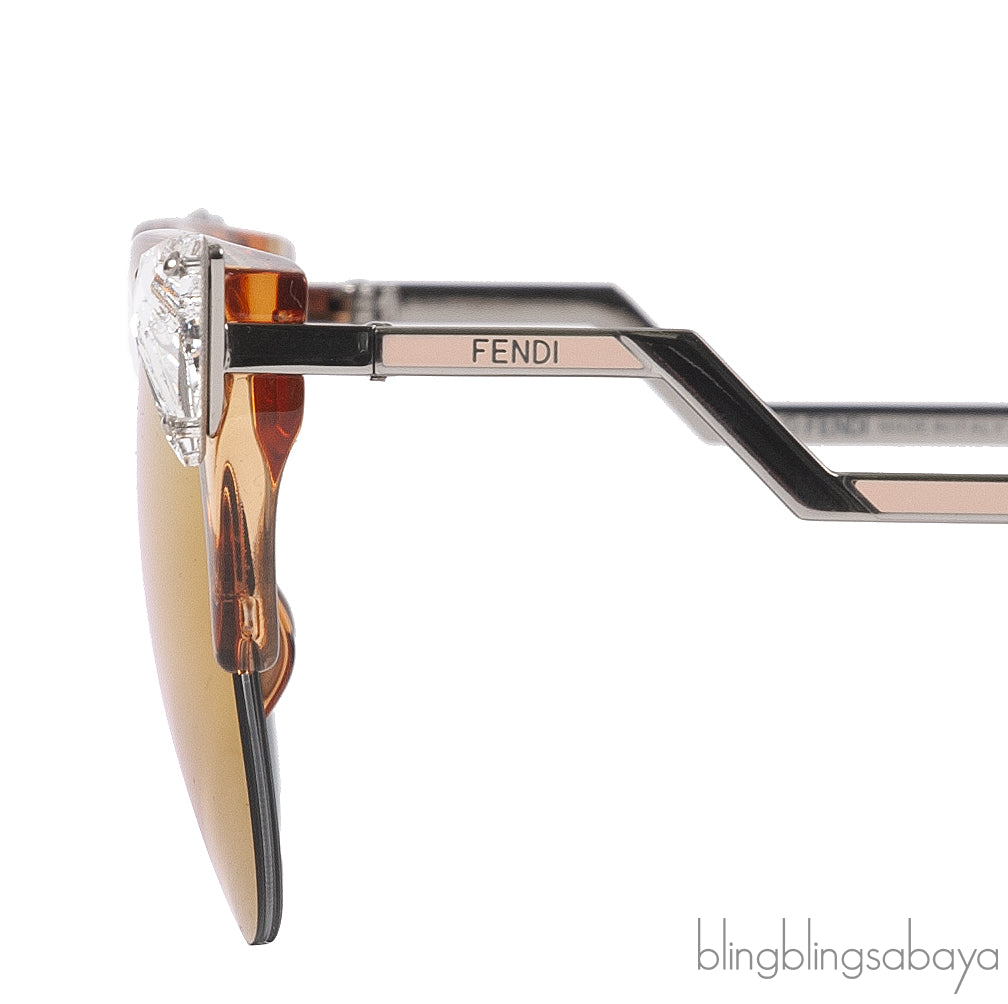 Fendi FF0041/s Peach Cat Eye Sunglasses