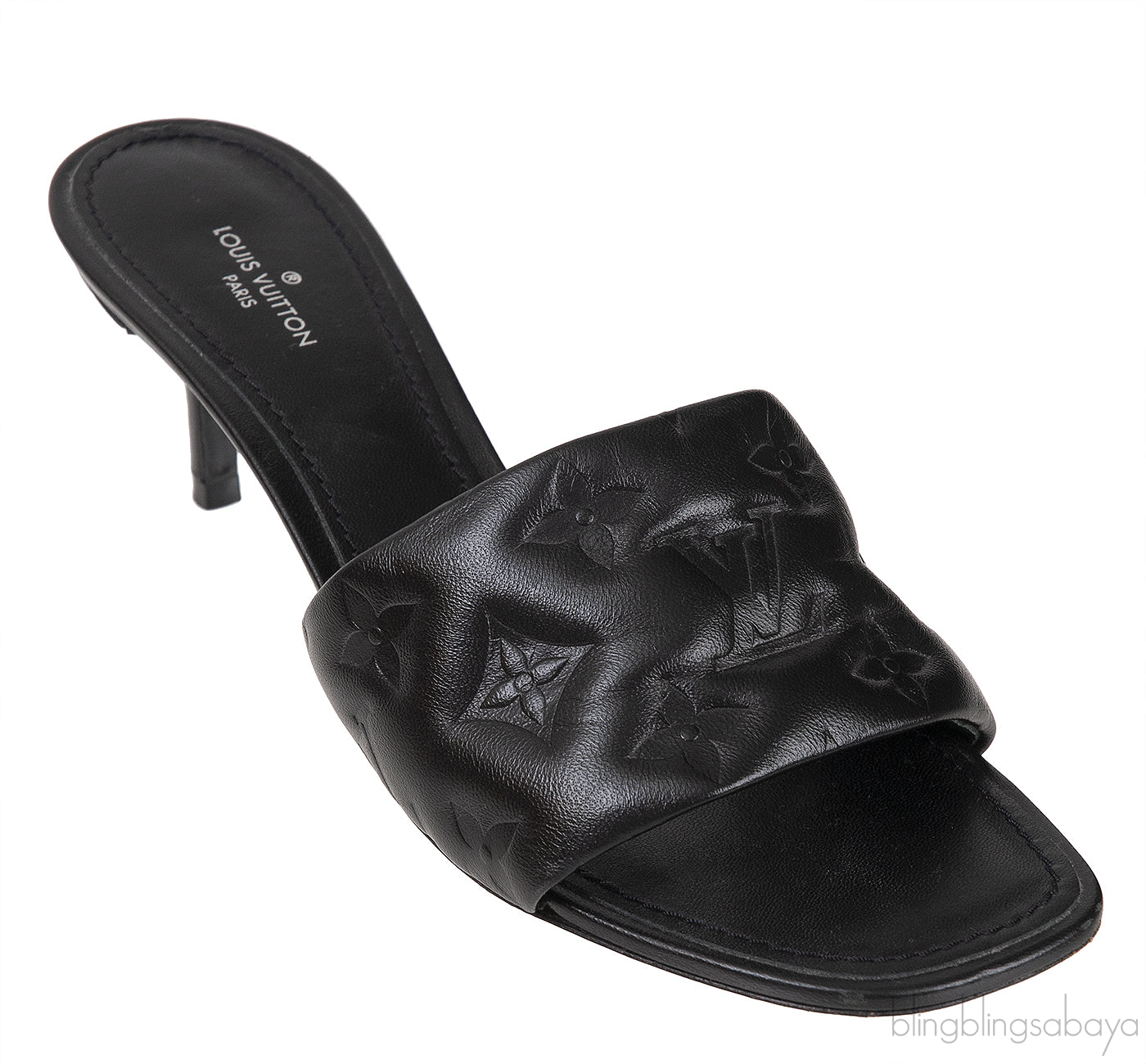 Black Leather 55 mm Revival Mule