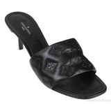 Black Leather 55 mm Revival Mule