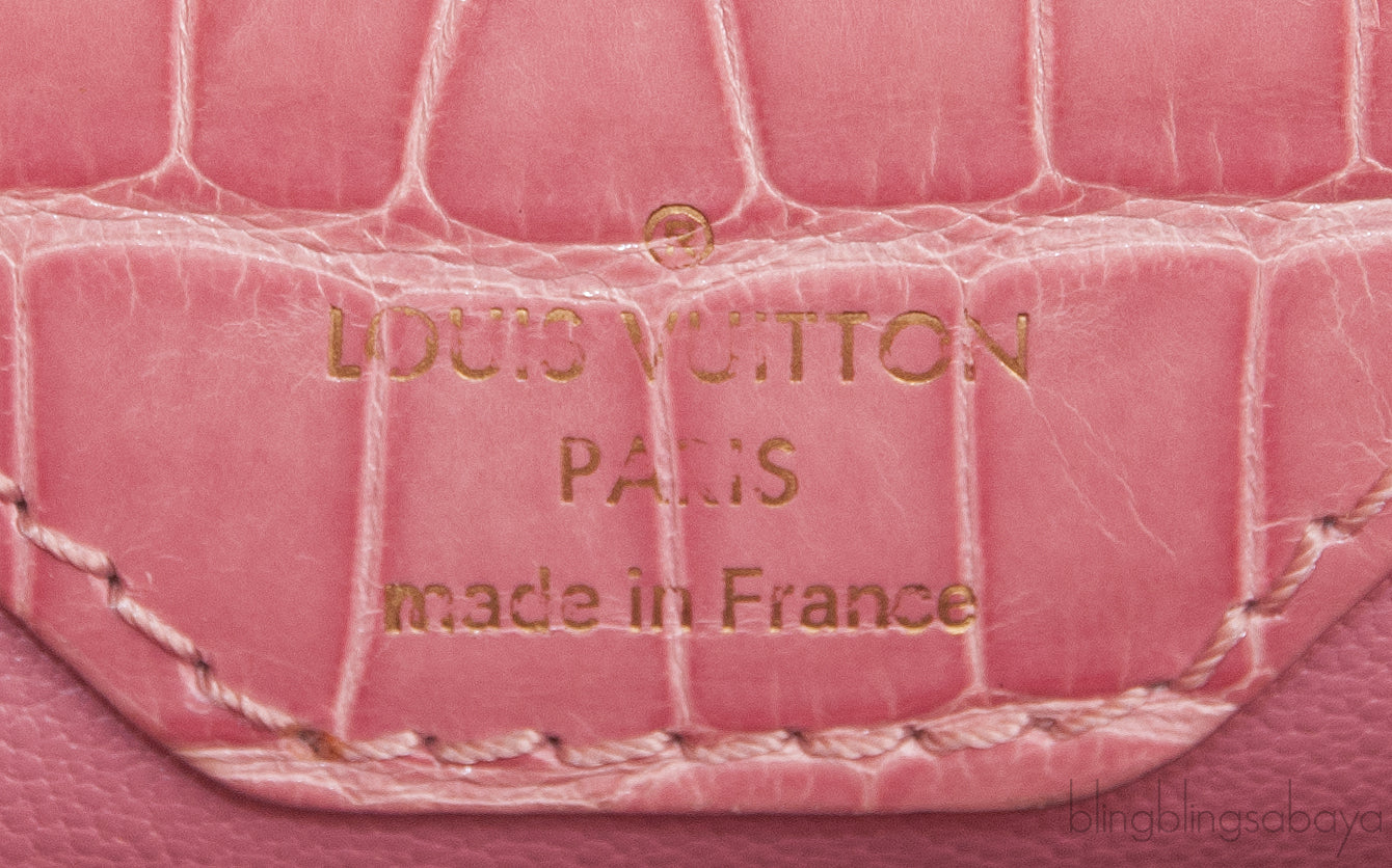 Capucine Vieux Rose Crocodile BB