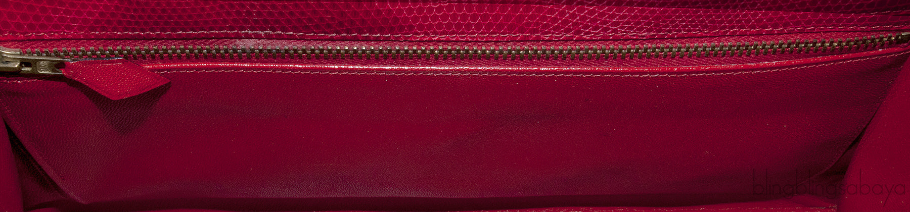 Kelly 32 Vintage Red Lizard Sellier