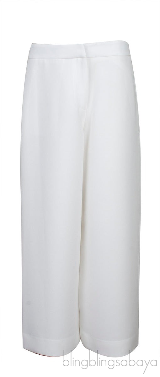 White Wide Leg Trouser