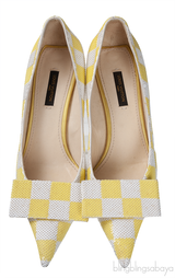 Louis Vuitton Bi-color Sequin Magic Square Satin Pump