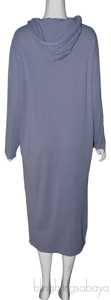 Purple Logo Hooded Dress