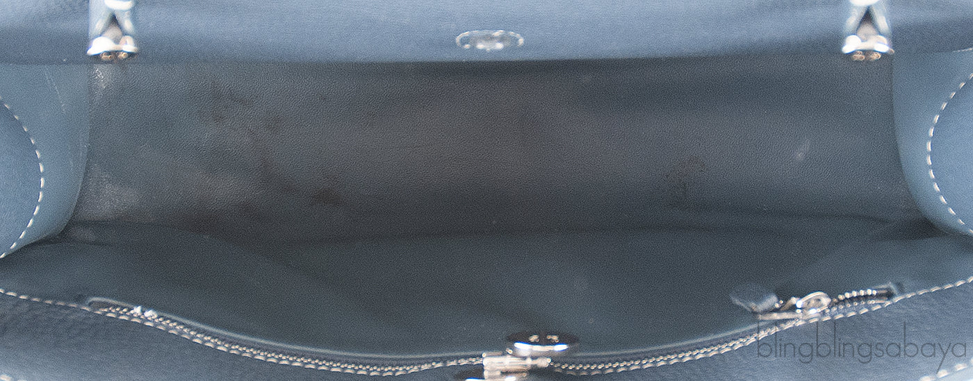 Loro Piana Forest Green Leather Handbag