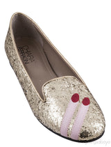 Glitter Nail Polish Gold Flat Shoes