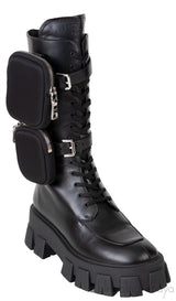 Black Monolith Leather Boots