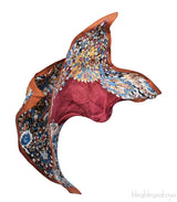 Jewel Print Square Scarf