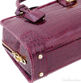 Amazona 23 Bordeaux Crocodile Bag