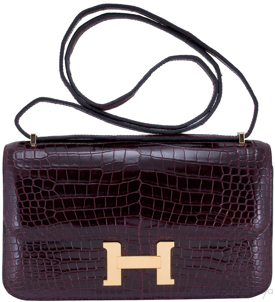 Constance Elan Crocodile Bordeaux