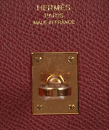 Birkin 25 Sellier Rouge Epsom GHW