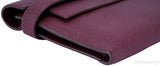 Kelly Long Wallet Chevre Burgundy