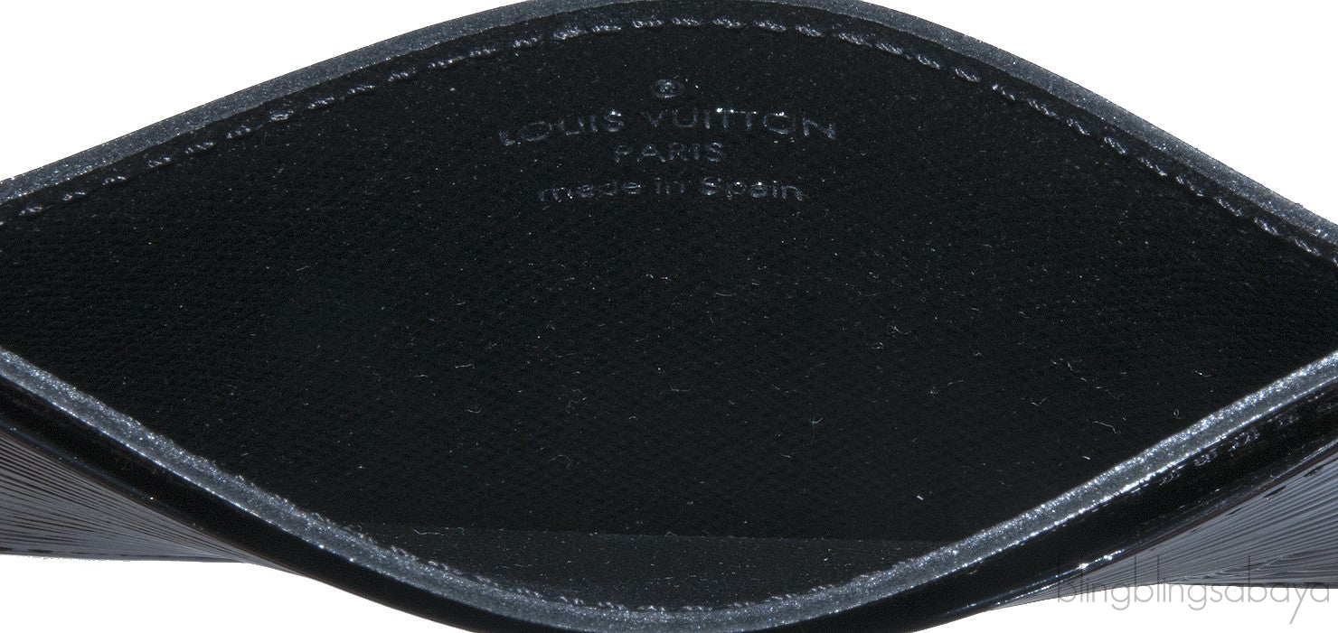 Black Epi Card Holder