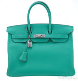 Birkin 35 Mint Taurillon Clem