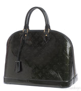 Louis Vuitton Alma Monogram Vernis Dark Green GM