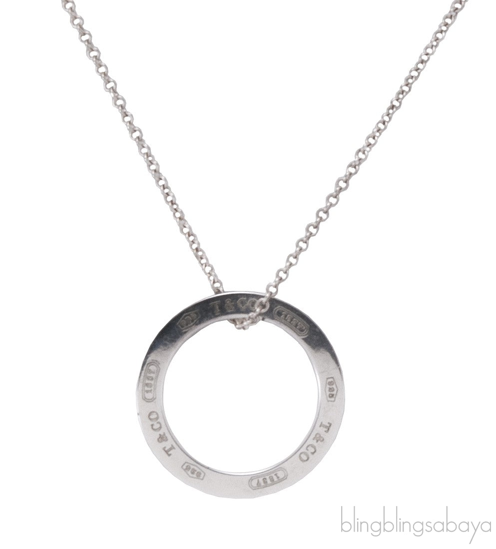 1837 Circle Silver Necklace Pendant