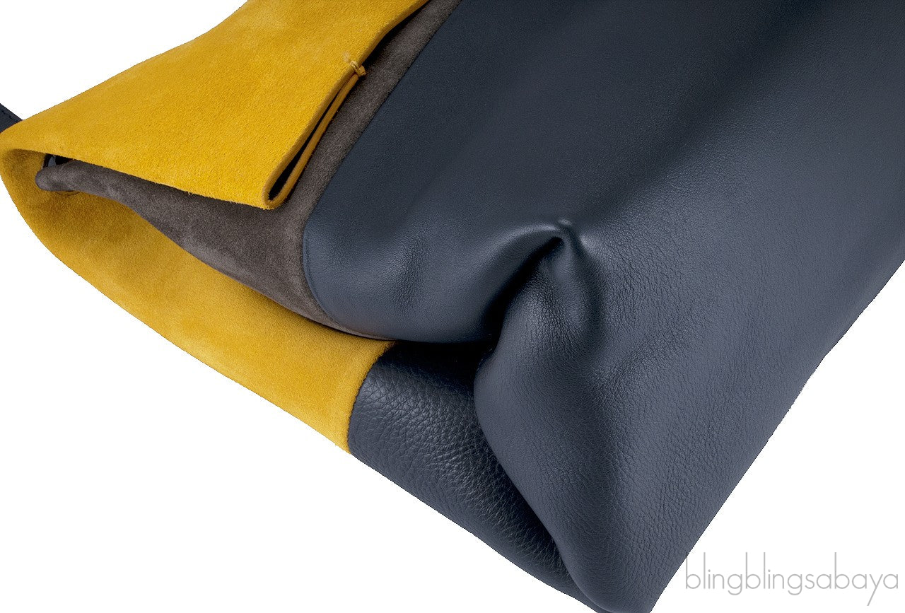 Tri-color All Soft Shoulder Bag