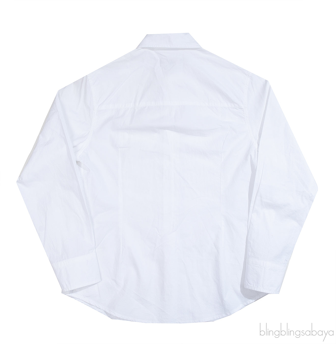 Elie Saab White Long Sleeve Pleated Shirt