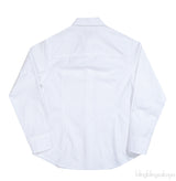 Elie Saab White Long Sleeve Pleated Shirt
