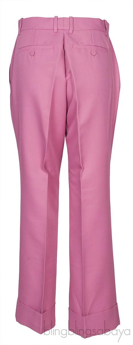 Pink Polyester Trouser
