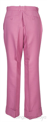 Pink Polyester Trouser