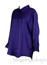 dMn Chloe Purple Oversized Shirt