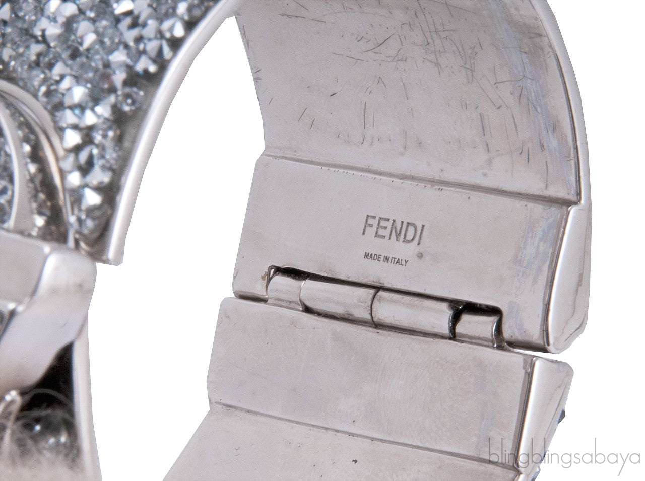 Fox Fur Crystal Cuff Bracelet
