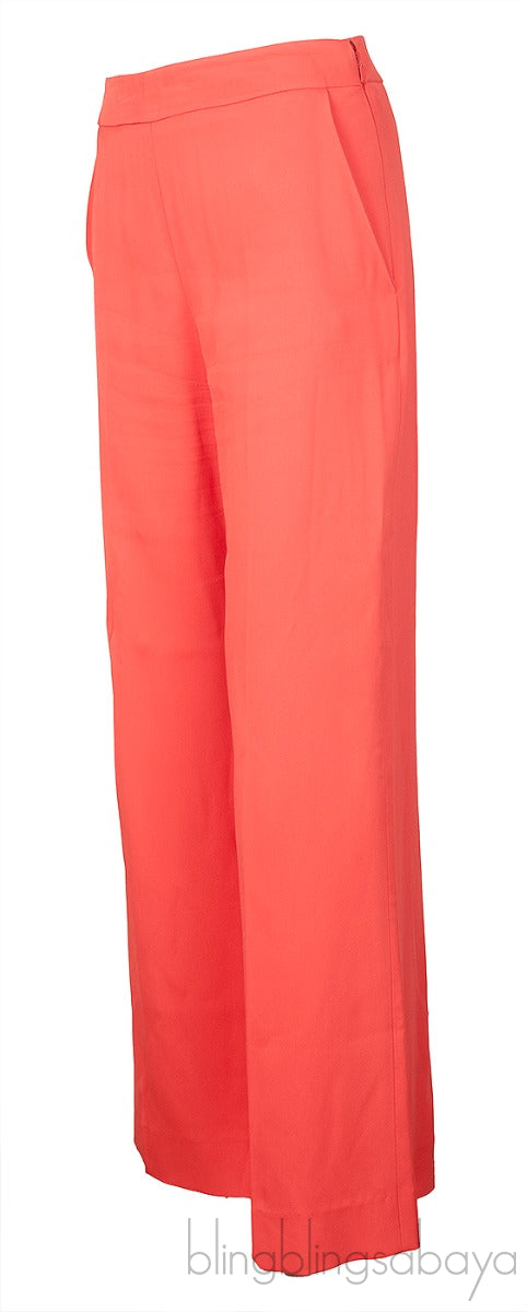 Orange High Rise Trouser