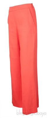 Orange High Rise Trouser