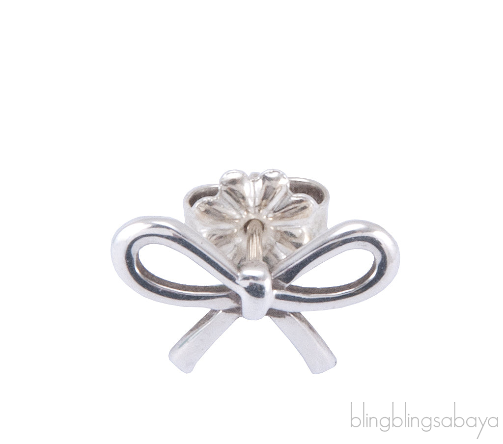 Sterling Silver Bow Earrings