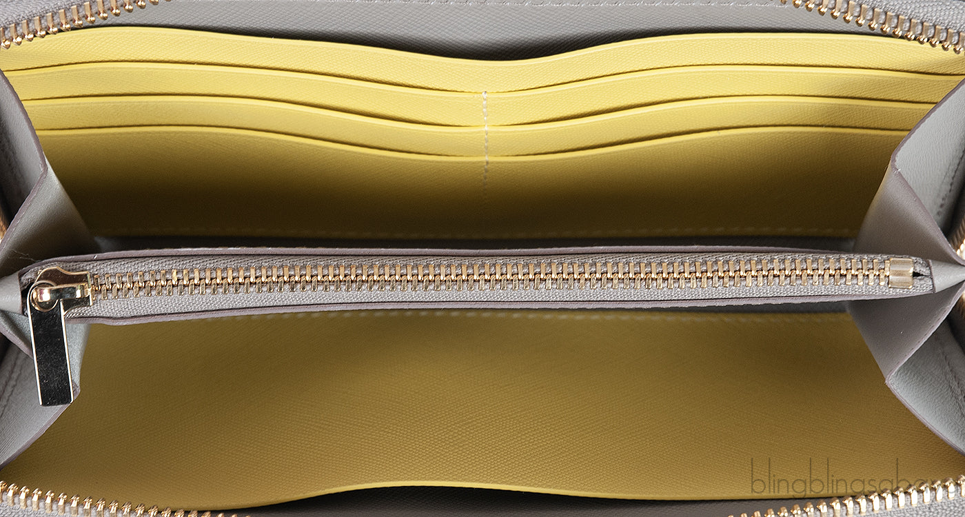 Rolex Bi-color Zip Around Wallet
