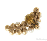Pearl Cluster Clip Earrings