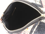 Lambskin/PVC/Glass Pyramid Bag
