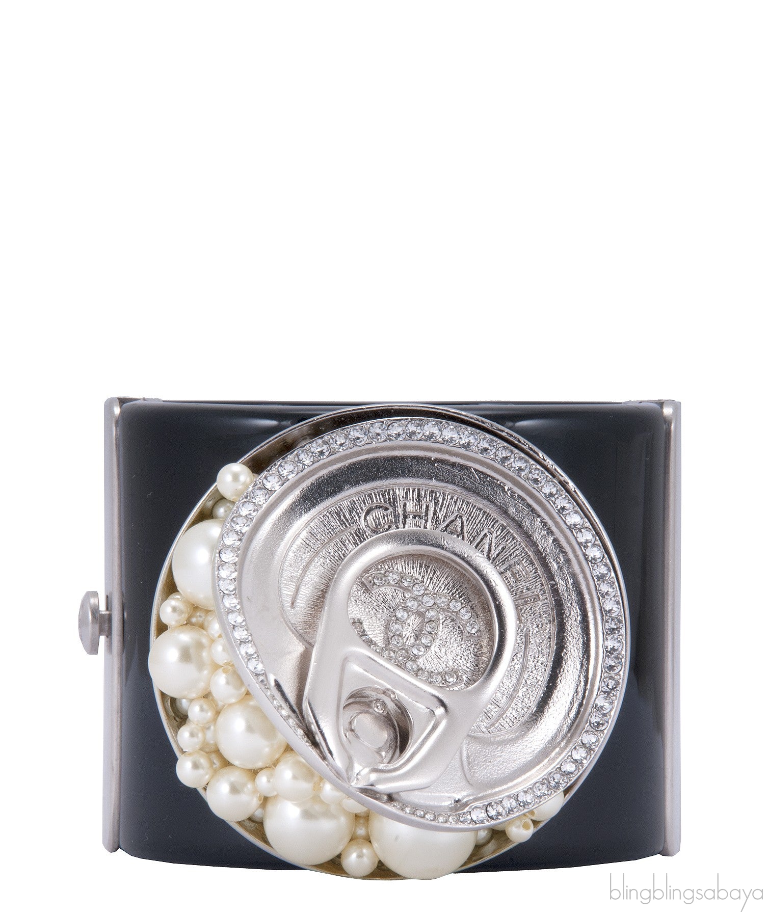 Black Soup Can Cuff Bracelet