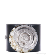 Black Soup Can Cuff Bracelet