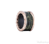B.Zero1 Rose Gold Marble Ring