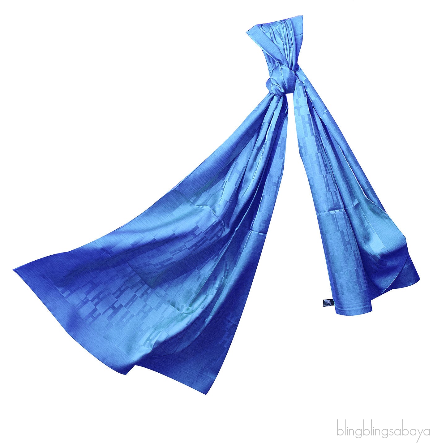 Light Blue H Printed Stole