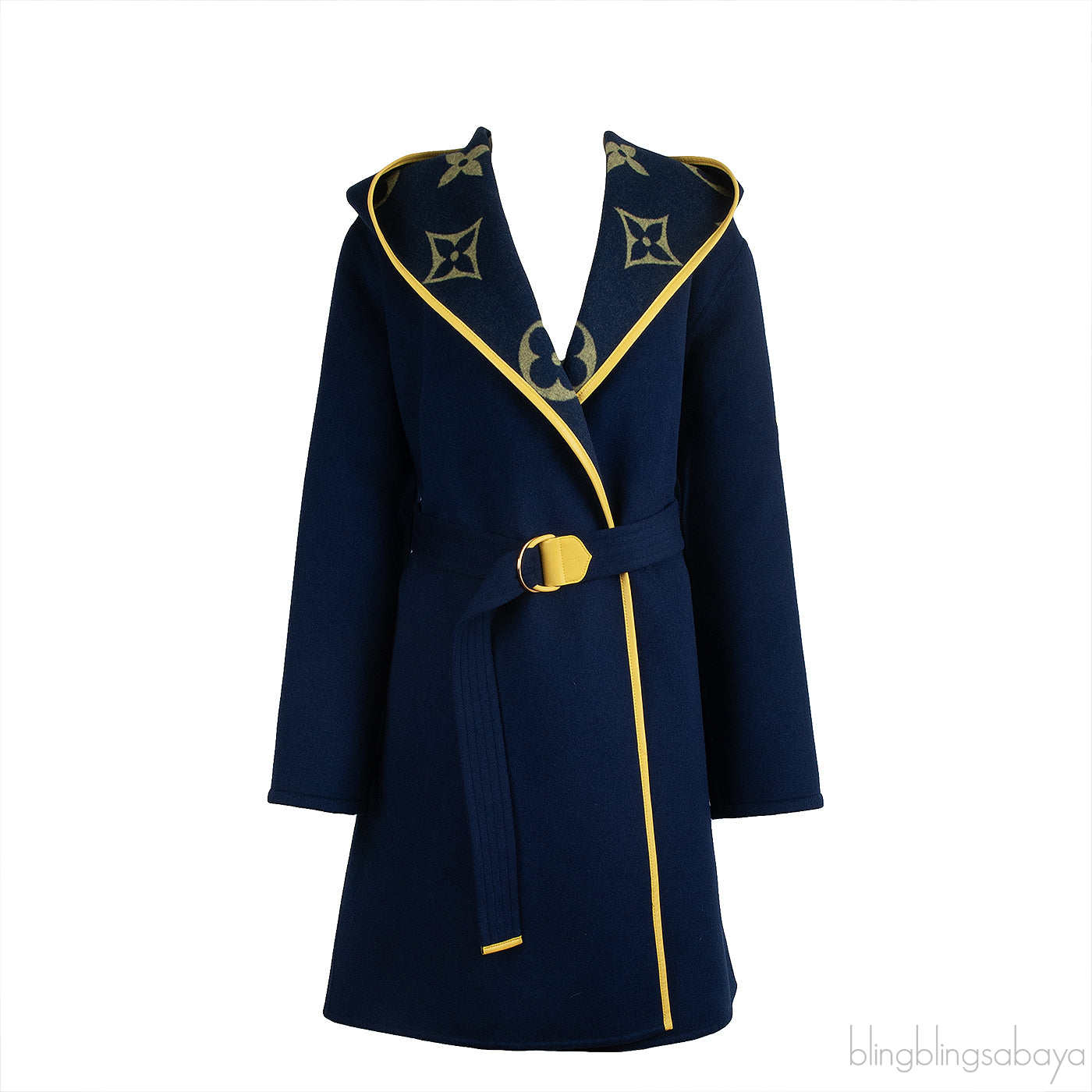 Louis Vuitton Blue Wool Coat