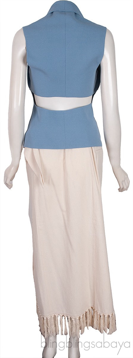 Naia Cut-out Top & Randi Fringed Skirt