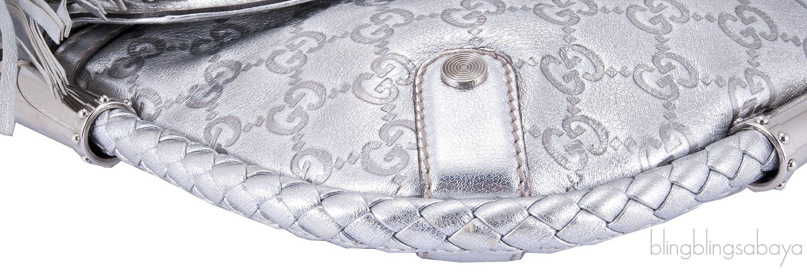 Silver Metallic Small Shoulder Bag