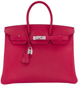 Birkin 35 Red Casaque Epsom