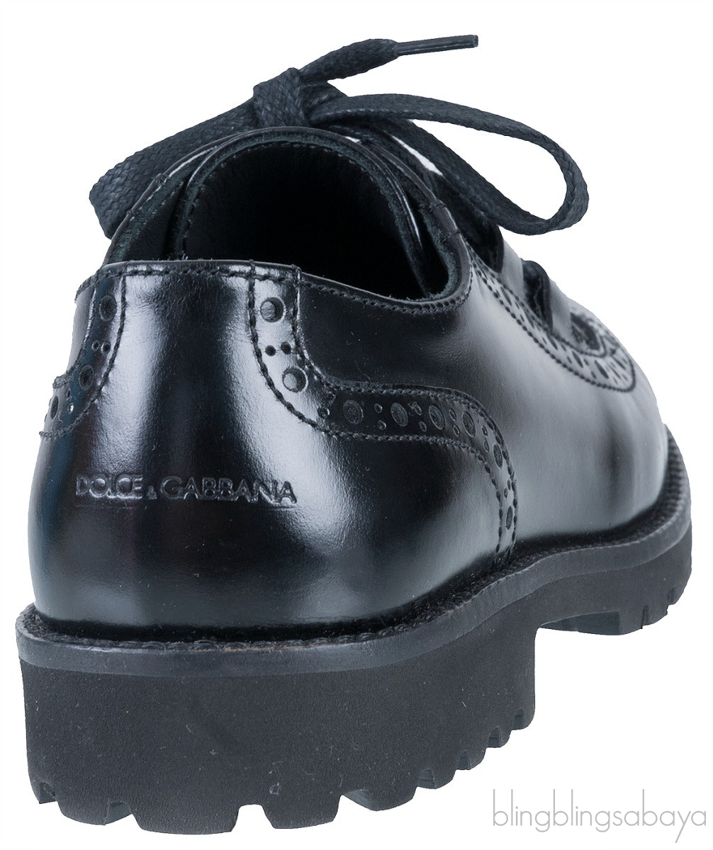 Calzature Stringata Black Shoes
