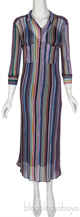 Multicolored Midi Dress
