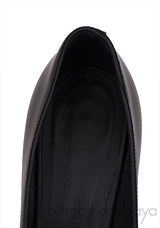 Black Pointed Toe Checkered Heels
